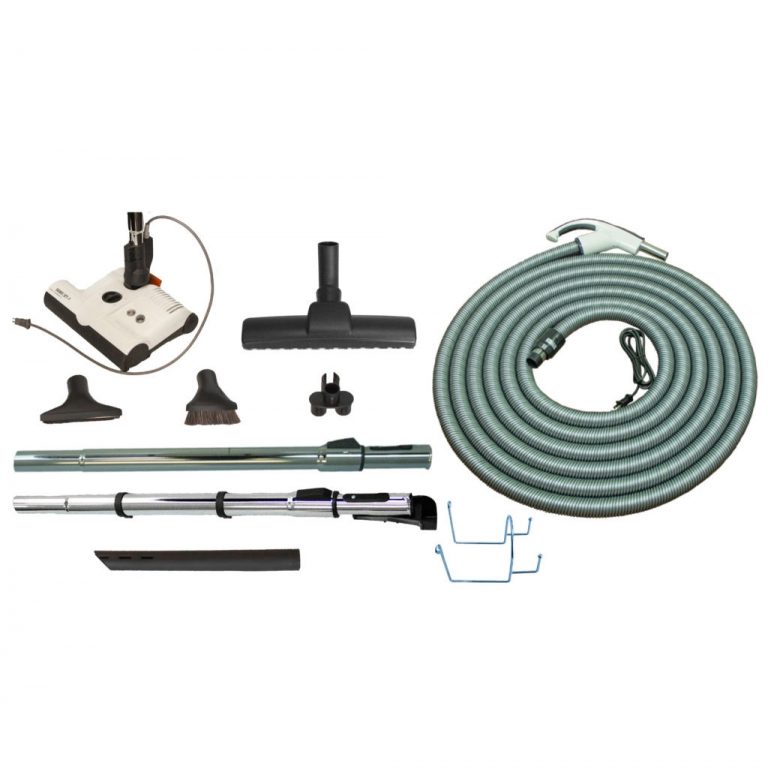 SEBO Premium Central Vacuum Kit with White ET2 and 30′ Hose Smart