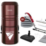 Central vacuum 125 with electric attachment kit 110/24V and Exclusive Cyclovac hose and handle - Super Luxe brush 12 in. (30.5 cm) and Airstream powerhead - Hose 35 ft. (10.67 m)