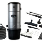 Central vacuum 495 with electric attachment kit 110/24V and brush 12 in. (30.5 cm) - Sebo powerhead peppercorn - SpeedyFlex hose 35 ft. (10.67 m)