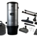 Central vacuum 495 with electric attachment kit 110/24V and brush 12 in. (30.5 cm) - EBK360 powerhead peppercorn - SpeedyFlex hose 35 ft. (10.67 m)