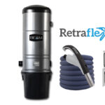 Beam 375 central vacuum with Retraflex retractable Softtouch hose kit