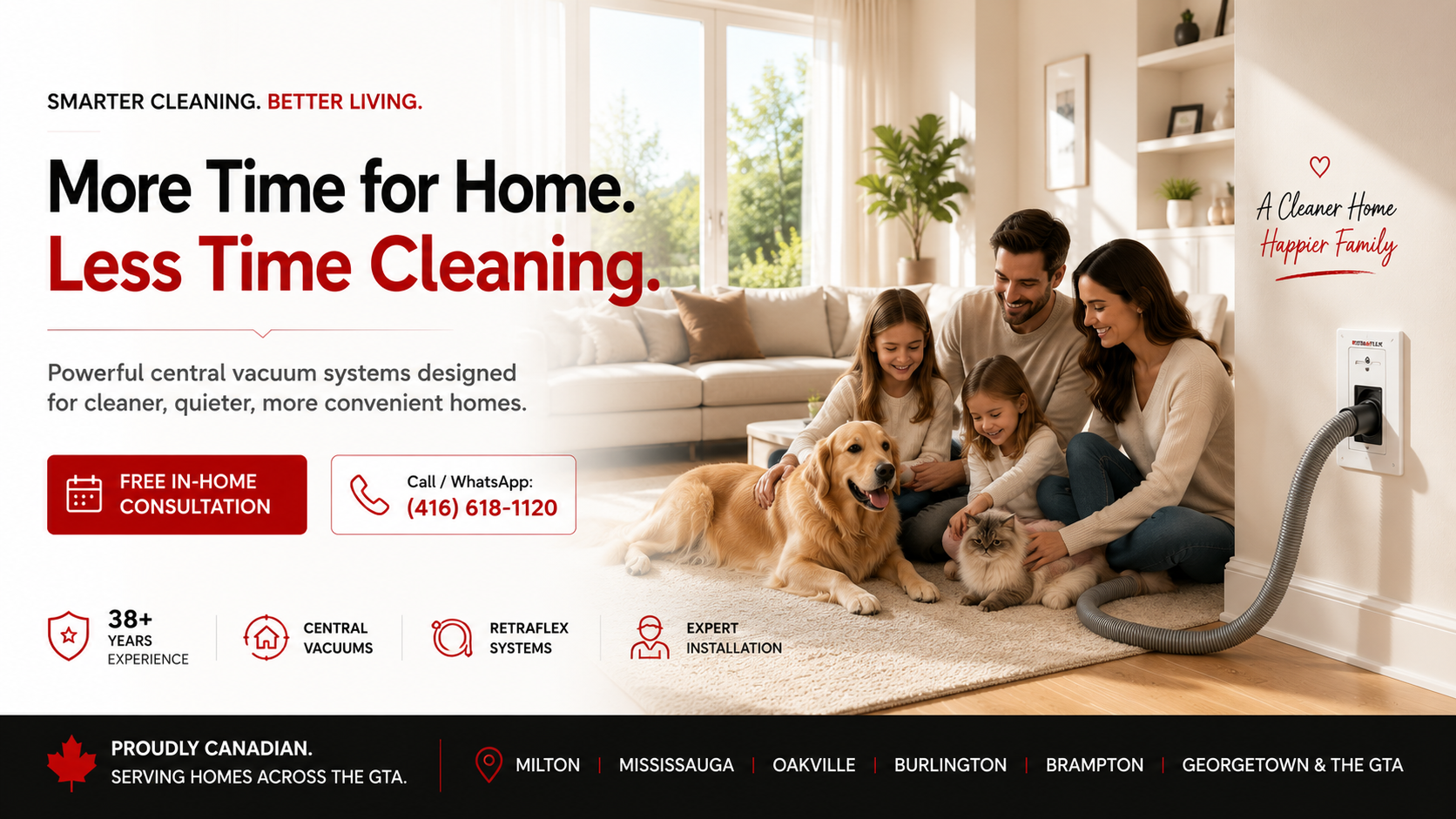 Hero Banner Image Aug 15, 2026, 08_18_52 PM Smart Vacuum Plus central vacuum system for cleaner, easier home cleaning in the GTA
